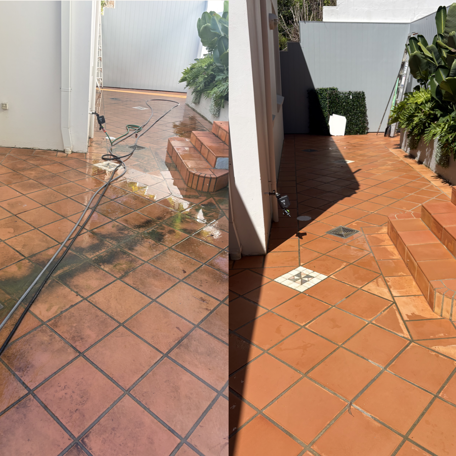 Tiles Clean and Seal before and after